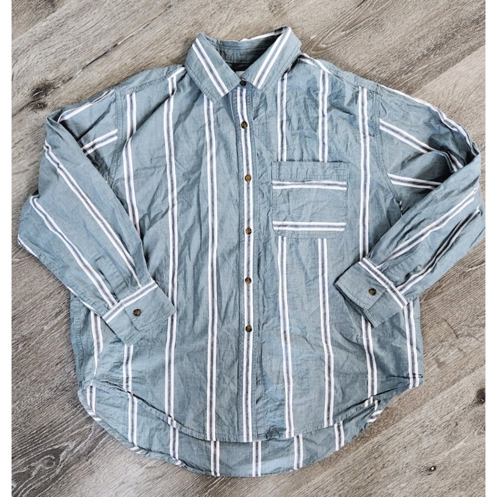 C&C California Striped Button‑Up Long Sleeve Men's Shirt Size M Casual‎ Top